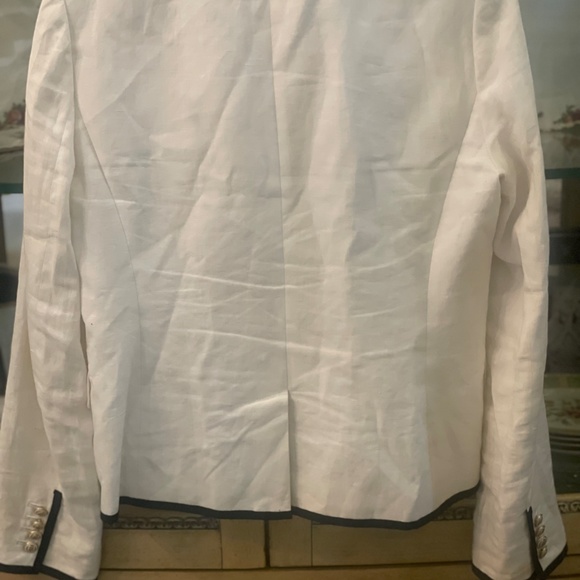 J.Crew White Schoolboy Blazer with Black Trim - Picture 5 of 5